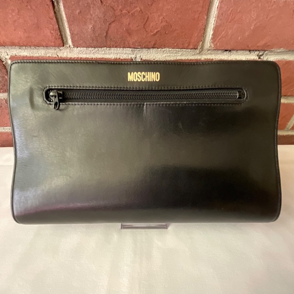 Moschino Black and Red Clutch NEW - Picture 2 of 14